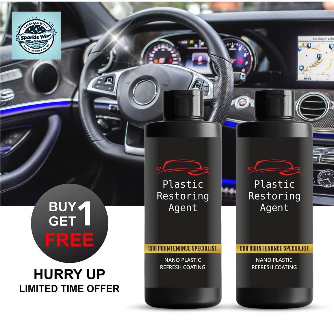 Plastic Shine Restoring Agent (BUY 1 GET 1 FREE)