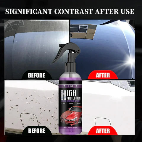 3 In 1 High Protection Car Coating Spray (BUY 1 GET 2 FREE) (10X More Power Full)