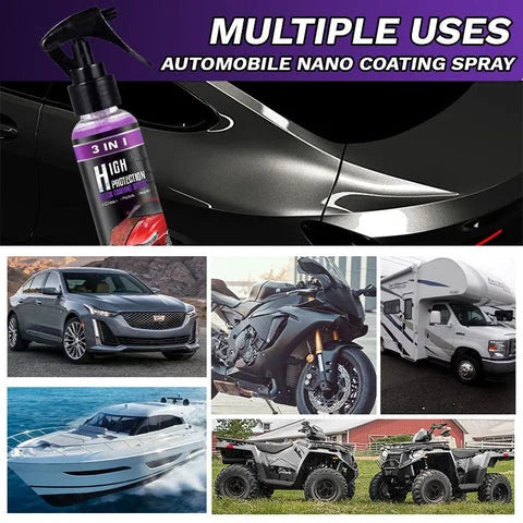 3 In 1 High Protection Car Coating Spray (BUY 1 GET 2 FREE) (10X More Power Full)