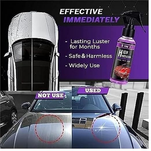 3 In 1 High Protection Car Coating Spray (BUY 1 GET 2 FREE) (10X More Power Full)