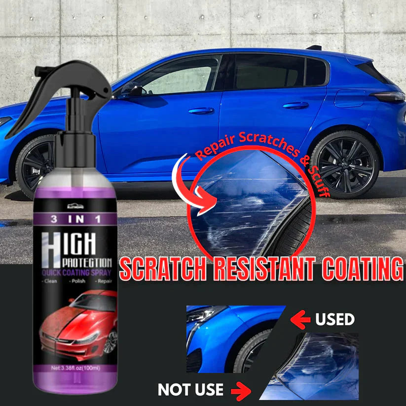 3 In 1 High Protection Car Coating Spray (BUY 1 GET 2 FREE) (10X More Power Full)